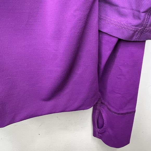 Lululemon Seek the Peak Jacket Scuba Tunic Crop Zip  Coat Gym Yoga Sport Purple - Picture 9 of 13